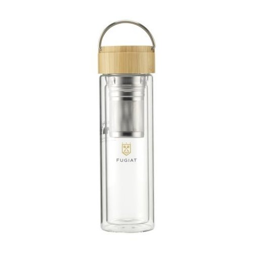 Nara Tea Bottle glazen theefles 300 ml 261458 bedrukt met logo