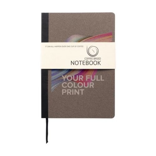 Coffee Notebook A5 notitieboek W00140 met kaft van koffieafval en 100% gerecycled papier ✅