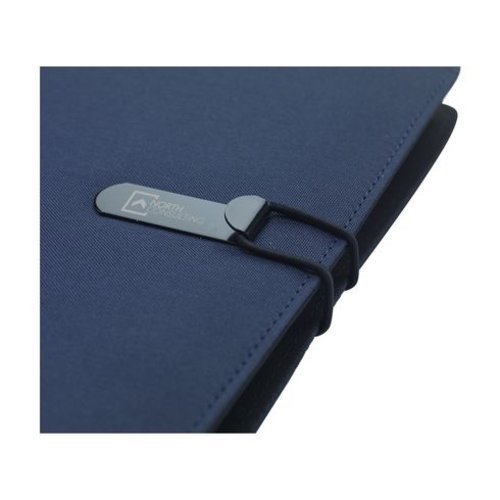 Quest Portfolio RPET A5 schrijfmap 6494 van gerecyclede PET-flessen met insteekvakken, pennenlus en notitieboek