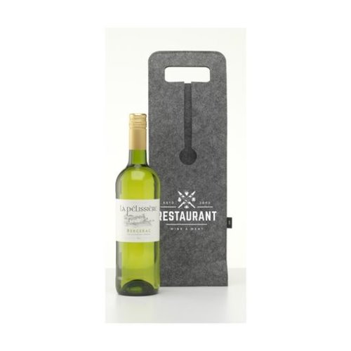 Wine Bag-to-Give GRS RPET wijntas 261354 bedrukt met logo