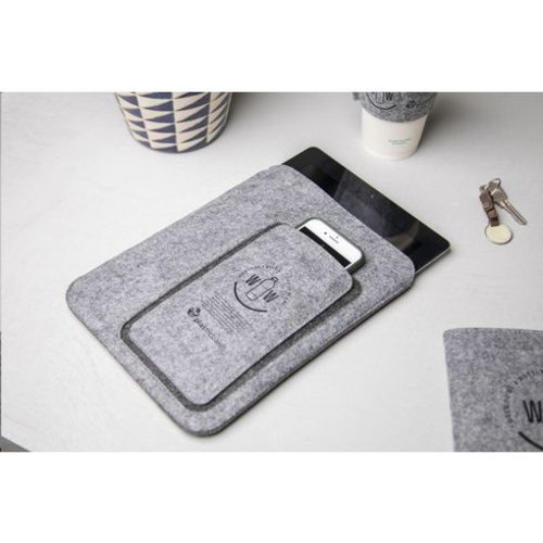 DéBlé RPET Felt Tablet Sleeve 10,2 inch tablethoes bedrukken met logo