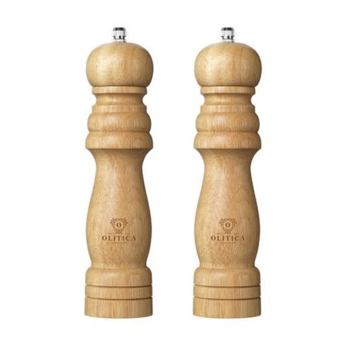 Louna Pepper & Salt houten peper- en zoutmolenset met keramische maalschijven