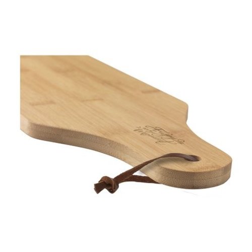 DéBlé Tapas Bamboo Board bamboe serveerplank 261393 met handvat en leren koord