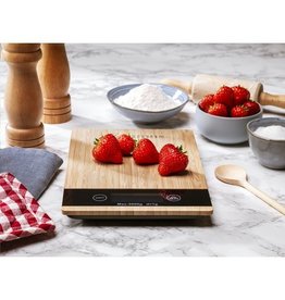 Digitale keukenweegschaal van bamboe