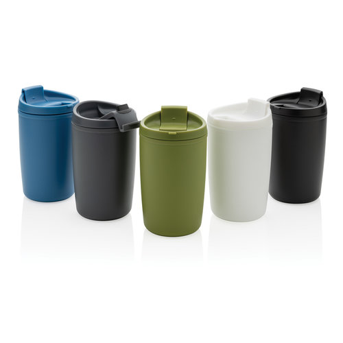 GRS beker van gerecycled PP met klepdeksel P433.087 GRS beker van gerecycled PP met klepdeksel P433.087