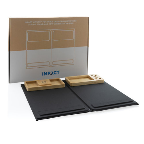 Impact AWARE RPET bureau-organizer met laptopstand P300.191 Impact AWARE RPET bureau-organizer met laptopstand P300.191