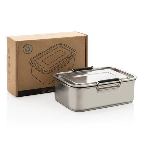 DéBlé RCS gerecycled roestvrijstalen lekvrije lunchbox P269.082 gegraveerd met logo