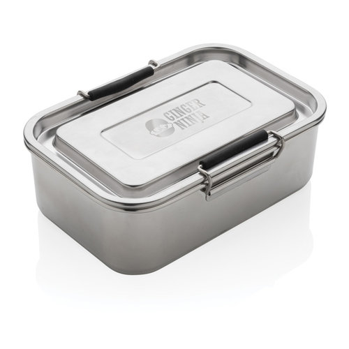 DéBlé RCS gerecycled roestvrijstalen lekvrije lunchbox P269.082 gegraveerd met logo