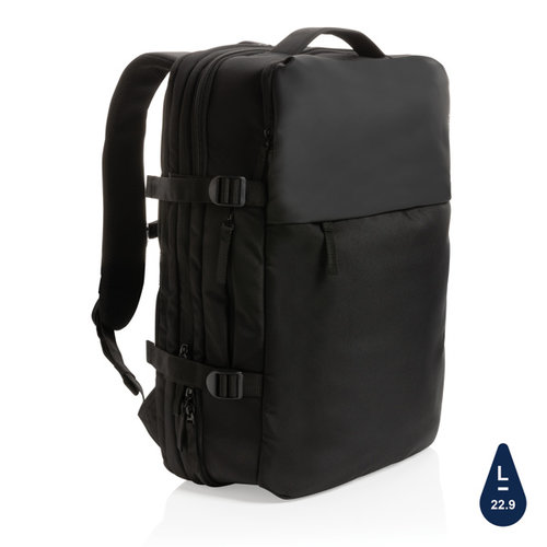 Swiss Peak AWARE™ RPET 15,6 inch uitbreidbare weekendrugzak bedrukken met logo