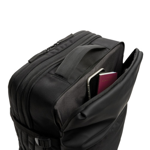 Swiss Peak AWARE™ RPET 15,6 inch uitbreidbare weekendrugzak bedrukken met logo