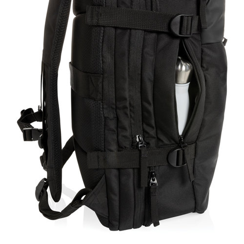 Swiss Peak AWARE™ RPET 15,6 inch uitbreidbare weekendrugzak bedrukken met logo