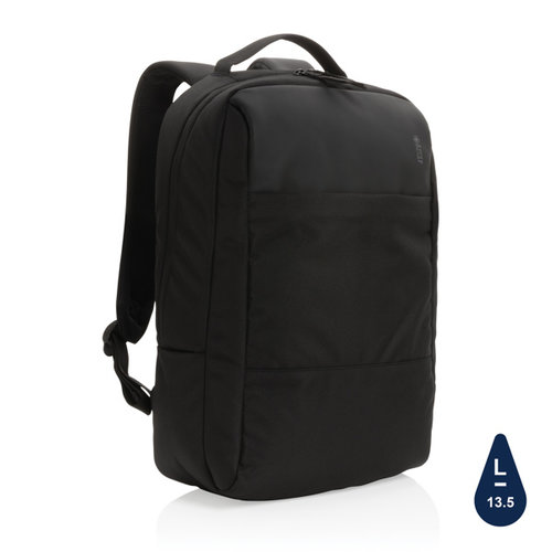 Swiss Peak laptop rugzak P762.741 met logo bedrukking DeBle duurzame rugzak relatiegeschenk NL BE