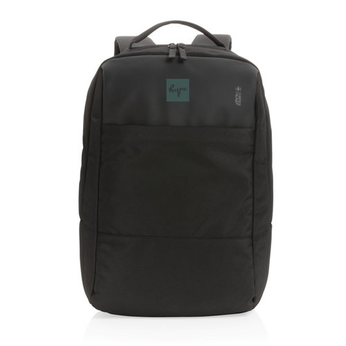 Swiss Peak laptop rugzak P762.741 met logo bedrukking DeBle duurzame rugzak relatiegeschenk NL BE