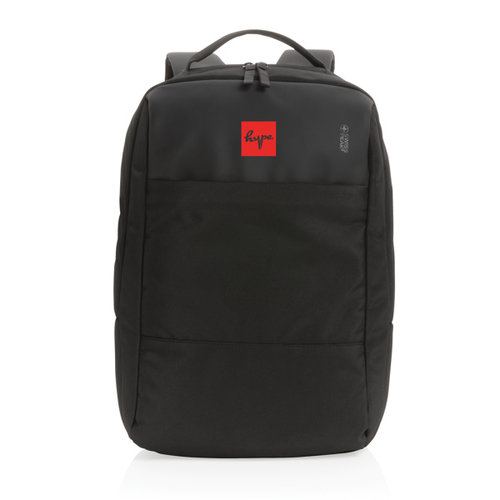 Swiss Peak laptop rugzak P762.741 met logo bedrukking DeBle duurzame rugzak relatiegeschenk NL BE