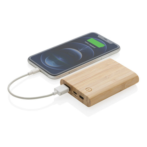 FSC® bamboe 5.000 mAh powerbank P322.259