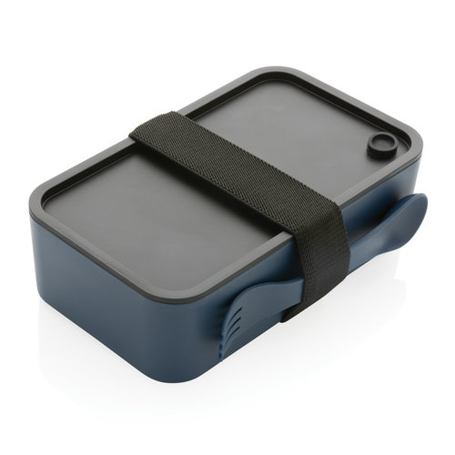 DéBlé GRS RPP lunchdoos met spork P269.05 van gerecycled PP bedrukt met logo