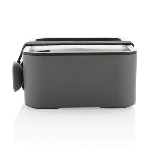 DéBlé GRS RPP lunchdoos met spork P269.05 van gerecycled PP bedrukt met logo