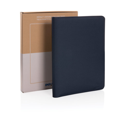 DeBle Impact Aware deluxe 300D tech portfolio met rits bedrukken met logo