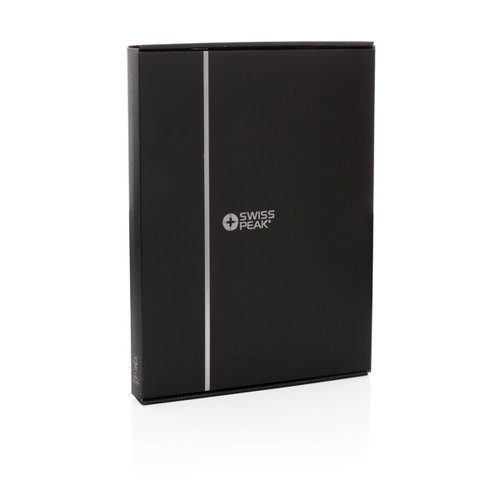 DeBle Swiss Peak Heritage RCS rPU A4 portfolio met rits bedrukken met logo