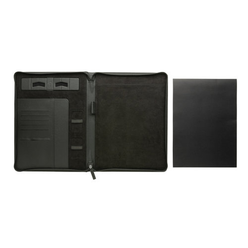 DeBle Swiss Peak Heritage RCS rPU A4 portfolio met rits bedrukken met logo