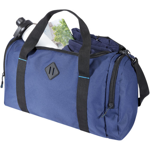 DéBlé Repreve® Ocean duffel bag van GRS RPET 35L bedrukken met logo