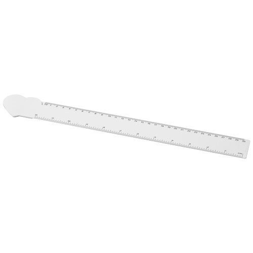 Tait hartvormige liniaal van 30 cm van gerecycled plastic