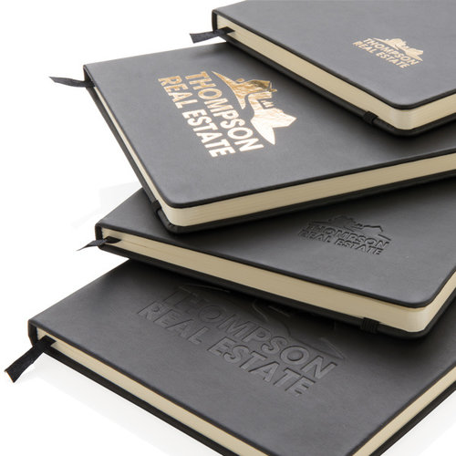 DeBle A5 hardcover PU notitieboek bedrukken met logo