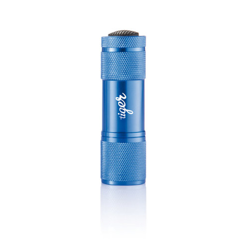 DeBle Quattro aluminium zaklamp met 9 LED’s en logo