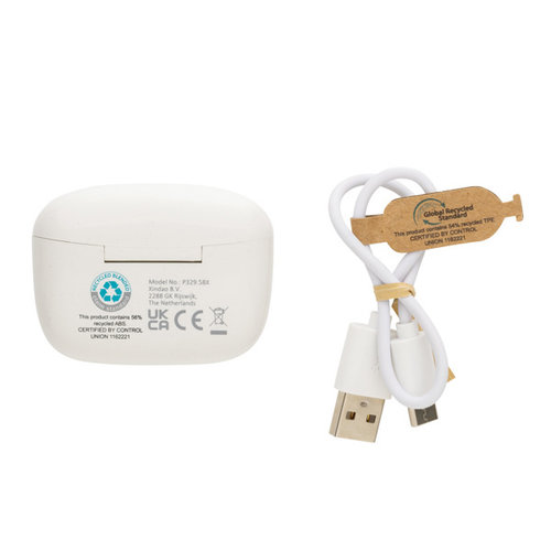 DeBle Liberty Pro gerecyclede draadloze oordopjes met logo P329583