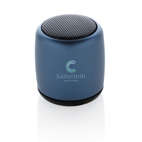 Mini aluminium draadloze speaker P32939 met logo bedrukken DeBle