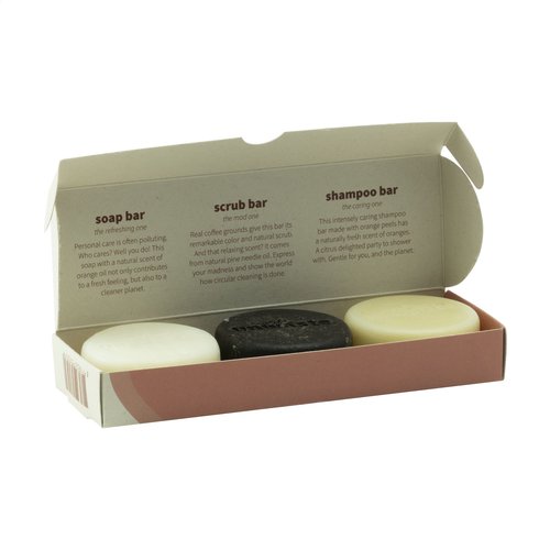 Bad & Wellness geschenken Unwaste Soap Set zeep, scrub en shampoo