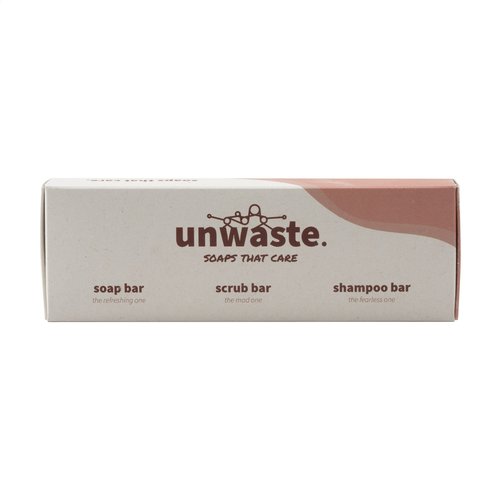 Bad & Wellness geschenken Unwaste Soap Set zeep, scrub en shampoo