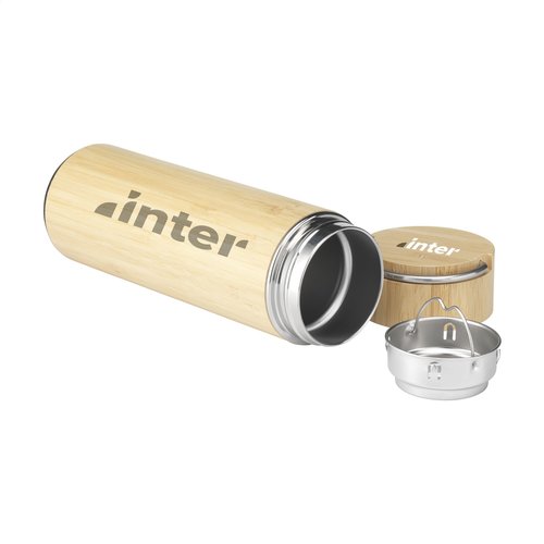 Nikko 330 ml bamboe thermosfles/thermosbeker