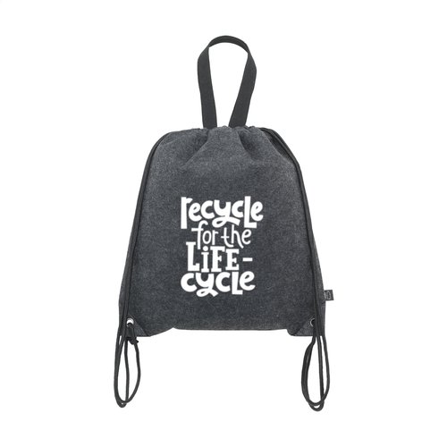 RPET Felt PromoBag Plus rugzak bedrukken met logo