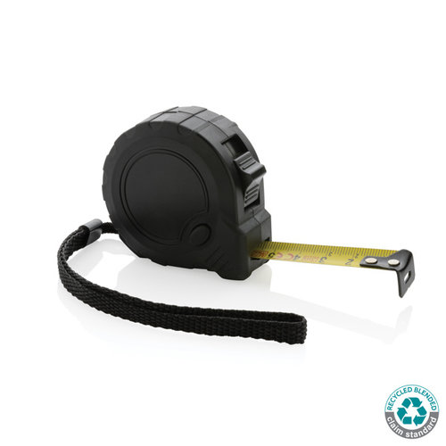 DeBle RCS gerecyclede rolmaat 3 meter met stopknop met logo bedrukken