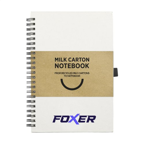 Milk-Carton Wire-O A5 notitieboek 261512 bedrukt met logo