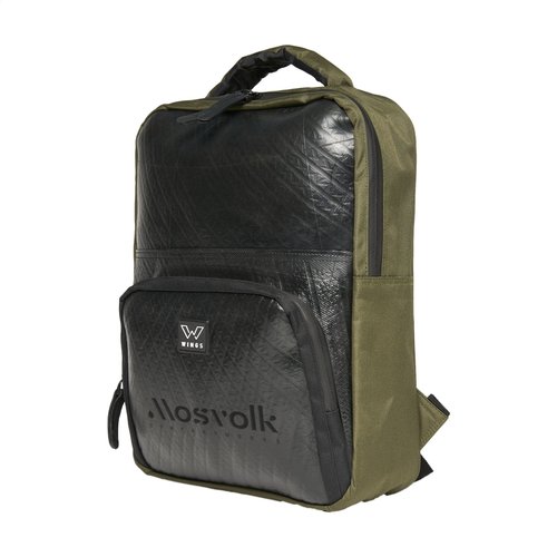 DéBlé Ecowings Funky Falcon Backpack rugzak bedrukken met logo