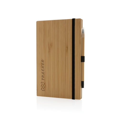 FSC® bamboe notitieboek en infinity potloodset P774.469 met gerecycled papier en luxe geschenkverpakking