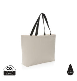 DeBle Grote koeltas van gerecycled canvas P422.48 met logo bedrukking