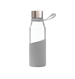Eigentijdse glazen Lean waterfles VINGA