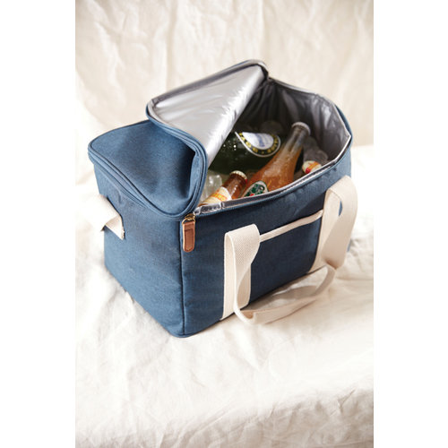 DeBle koelmand katoen imitatieleer met logo 51500