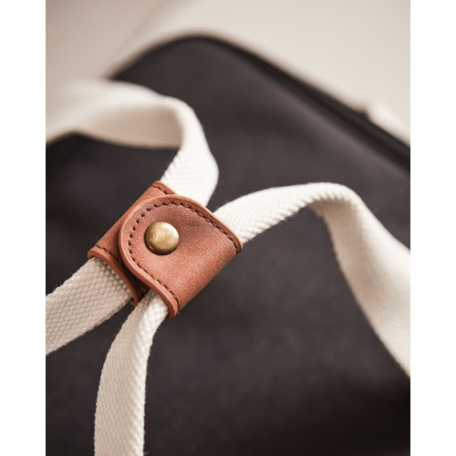 DeBle koelmand katoen imitatieleer met logo 51500