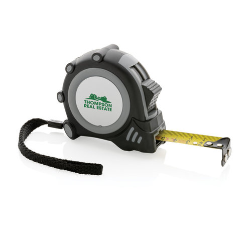 Gecertificeerde gerecyclede rolmaat 5 meter P112151 bedrukken met logo DeBle