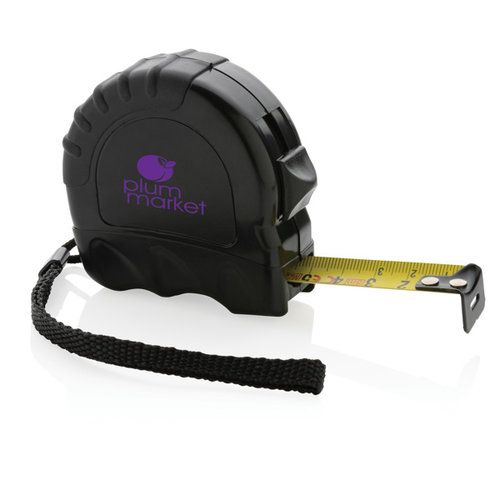 RCS gerecycled plastic rolmaat 5 meter 19 mm bedrukken met logo DeBle