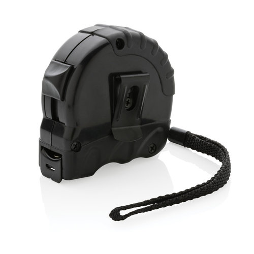 RCS gerecycled plastic rolmaat 5 meter 19 mm bedrukken met logo DeBle