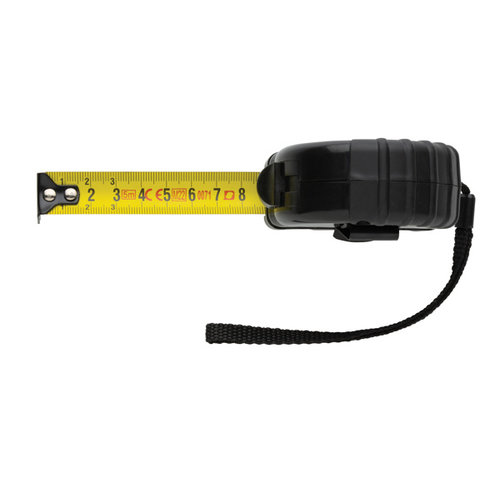 RCS gerecycled plastic rolmaat 5 meter 19 mm bedrukken met logo DeBle