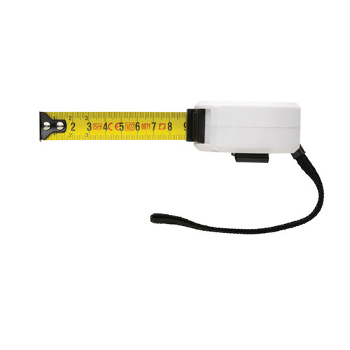 Rolmaat 5 meter bamboe en gerecycled ABS P11219 graveren met logo DeBle
