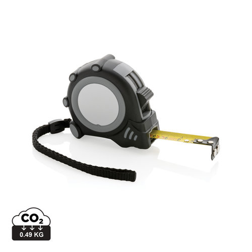 RCS gerecyclede plastic rolmaat 3 meter bedrukken met logo DeBle