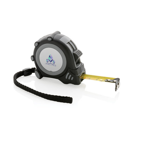 RCS gerecyclede plastic rolmaat 3 meter bedrukken met logo DeBle