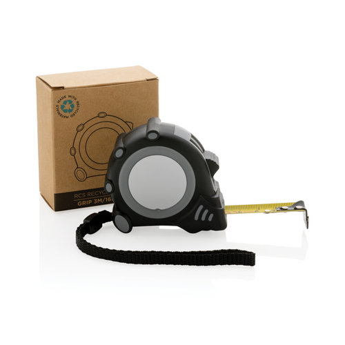 RCS gerecyclede plastic rolmaat 3 meter bedrukken met logo DeBle